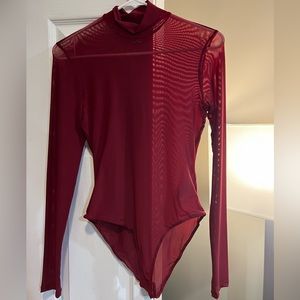 Burgundy Bodysuit